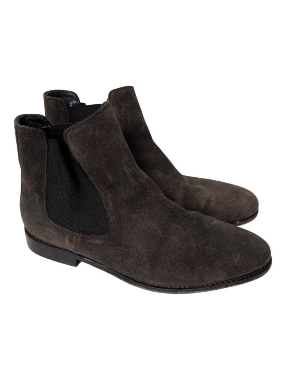 Thursday Boot Co Suede Cavalier Chelsea Boots Mens Size 12 Shadow Gray Dark Brow
